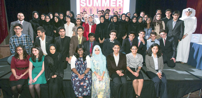 Participants at a Summer College preview programme.