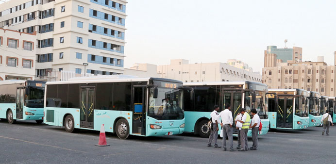  A view of the Doha Bus Station. PICTURE: Jayan Orma
