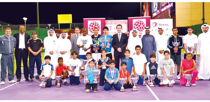 The winners of the Total Qatar National Junior 2013 Youth Tournament.