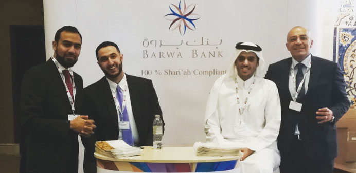Barwa Bank officials during the 6th Annual Bonds, Loans & Sukuk Middle East Conference.