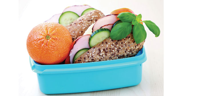 A healthy lunchbox for children..