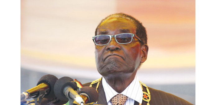 Mugabe: criticising warring factions