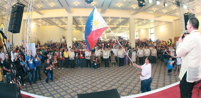 Filipinos celebrating their Independence Day in Qatar last year.