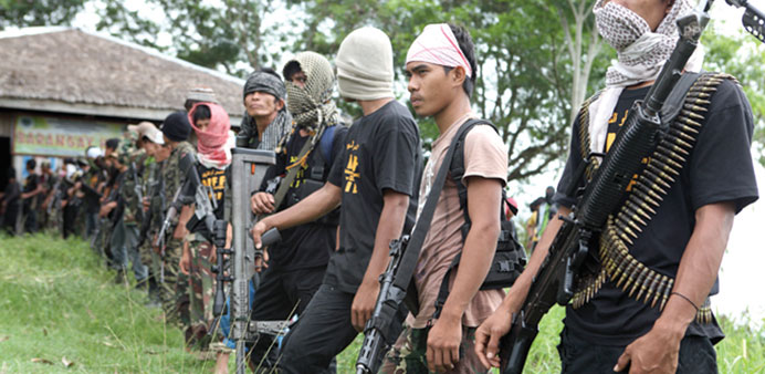 Members of the breakaway Bangsamoro Islamic Freedom Fighters