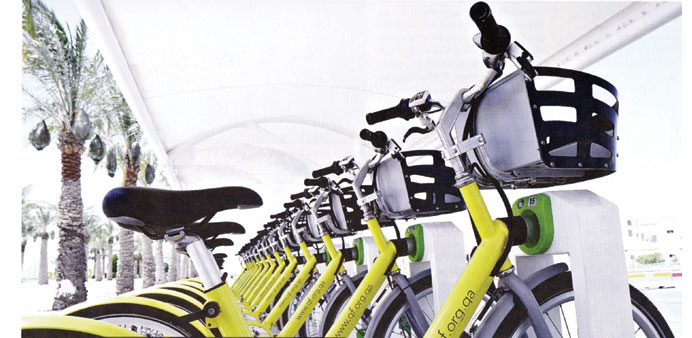 Qatar Foundation will launch its e-bike system at Education City this month. PICTURE: QF Telegraph