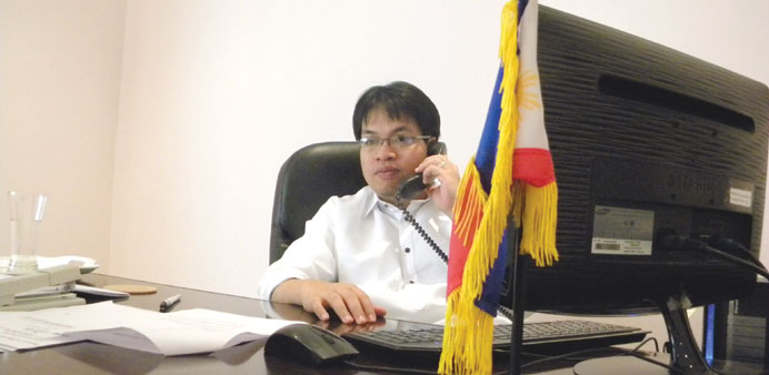 Philippine vice-consul Melvin Almonguera.