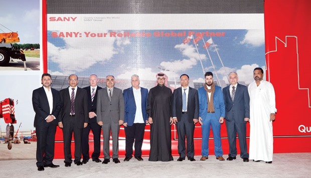 Mohamed Jaidah with SANY officials and others at the event.