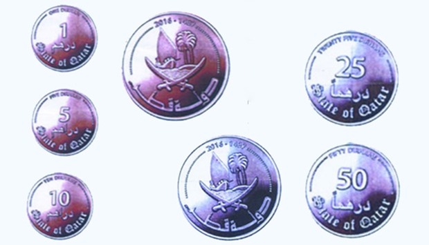 The front and back face of the coins
