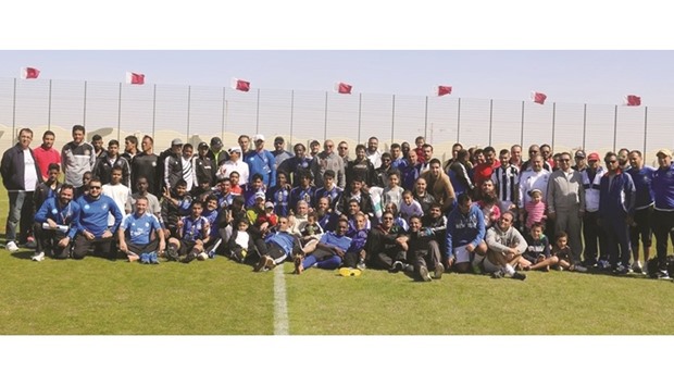QIB employees celebrate National Sport Day.