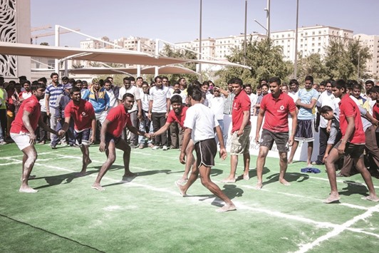 Unique games attracted many spectators during the NSD celebration of Msheireb Properties.