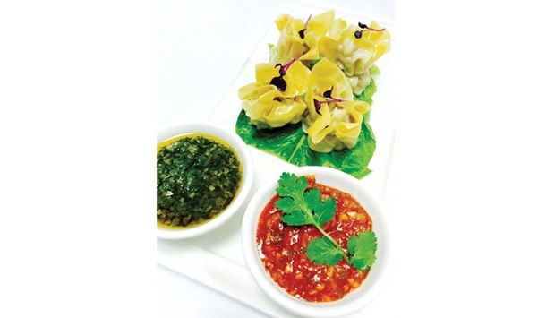 Steamed Wontons.    Photo by the author