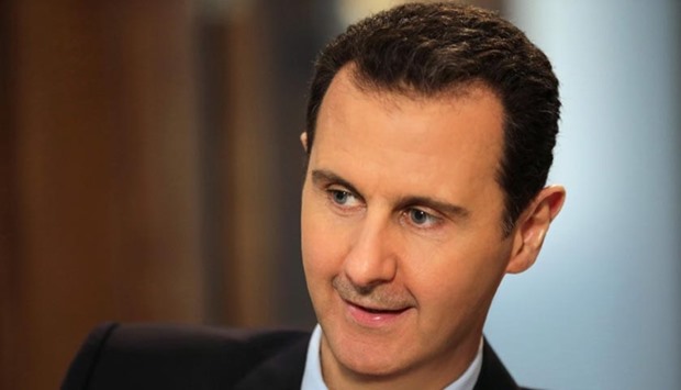 President Bashar al-Assad gives an exclusive interview to AFP in Damascus.