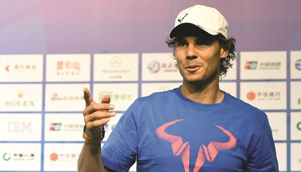 File picture of Rafael Nadal of Spain.