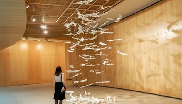 Some of the works on display