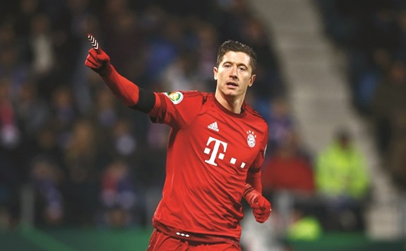 File picture of Bayern Munichu2019s Robert Lewandowski.