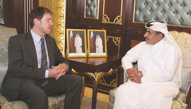 HE the Minister of Transport and Communications, Jassim Seif Ahmed al-Sulaiti, held meetings with Eric Chevallier, the ambassadors of France. 