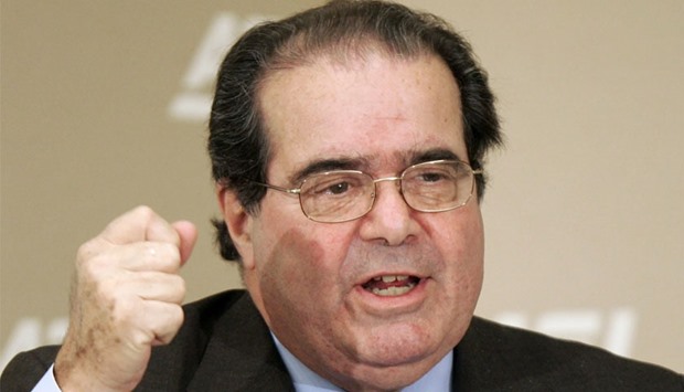 US Supreme Court justice Antonin Scalia speaks at the American Enterprise Institute for Public Policy Research in Washington, in this file photo taken February 21, 2006. Reuters