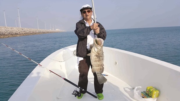 BIG CATCH: The Malaysian ambassador makes a fishing statement.