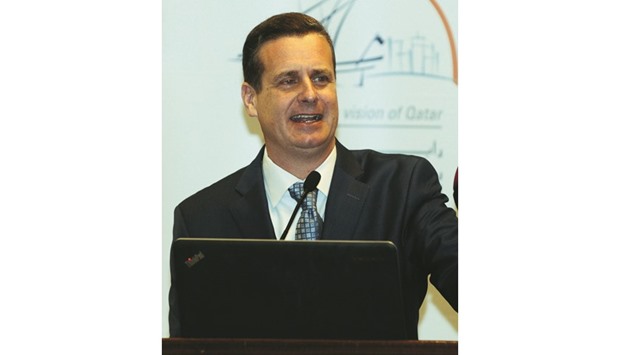 AmCham chairman Robert Hager during the  u201cDoing Business in USA Forum.u201d PICTURE: Shemeer Rasheed