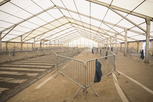 An empty refugee centre in Spielfeld at the Austrian-Slovenian border is seen as Austria imposed a new daily migrant limit yesterday. Austriau2019s daily cap on asylum-seekers could trigger a domino effect of border clampdowns on the Balkan migrant trail from Greece up to northern Europe.
