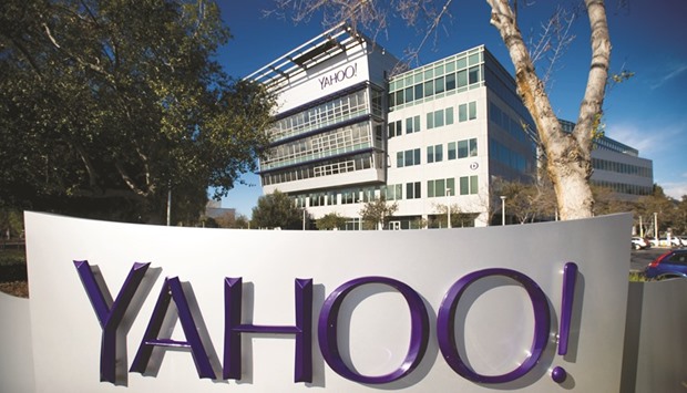 The Yahoo! signage is displayed at the companyu2019s headquarters in Sunnyvale, California. Okapi Partners, a proxy-solicitation adviser typically used by Starboard, has been calling Yahoo shareholders ahead of a potential proxy battle, sources said.