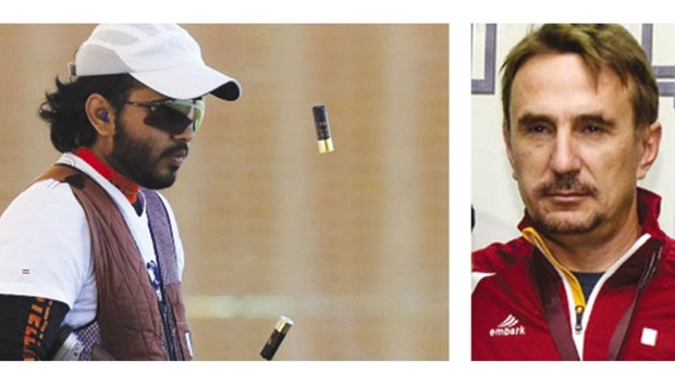 Rashid Saleh Hamad (left) and Vitaliy Dovgun clinched quota berths.