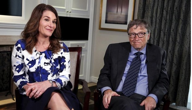 Microsoft co-founder Bill Gates and his wife Melinda sit during an interview in New York. The Bill and Melinda Gates Foundation has turned its attention to the Zika virus outbreak.