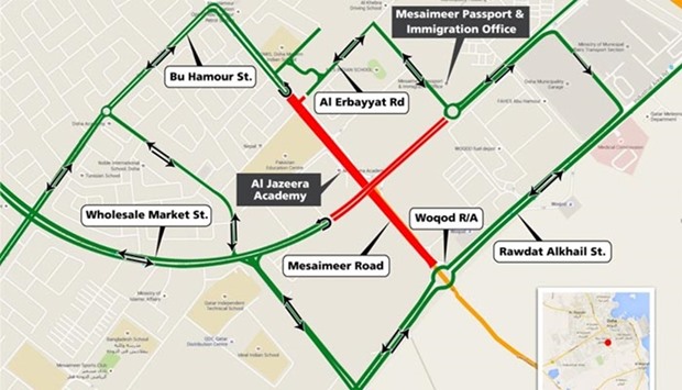 The closure will be implemented in four phases