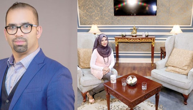 Faisal Kamal is the Director of WUD. Right: Zunira has done both one-on-one and panel interviews with notable local personalities.