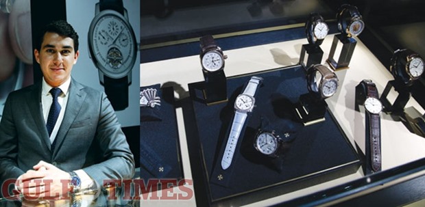 Ziad al-Rifai. Right: Some of Vacheron Constantinu2019s collections on display at the 13th DJWE. PICTURES: Jayaram
