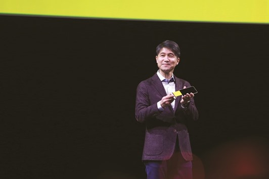 LG Electronics CEO Juno Cho speaks during the unveiling of the LG G5 smartphone at a news conference ahead of the Mobile World Congress (MWC) in Barcelona on February 21. u201cSimply improving what already exists wonu2019t win acceptance from customers as unique,u201d Cho told reporters in Seoul ahead of the MWC.