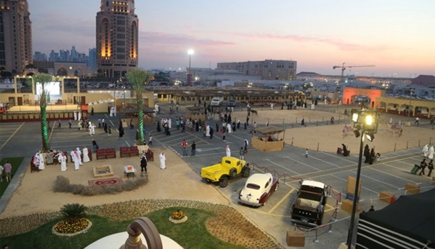 An overview of the festival venue at Katara