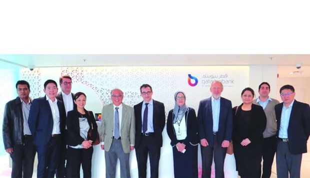 Senior delegation from the Lee Kong Chian School of Medicine from the Nanyang Technological University in Singapore along with Qatar Biobank officials