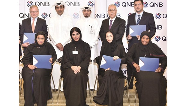 QNB recently held a ceremony here to recognise its top e-learning performers during 2015.