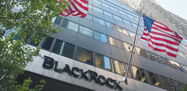 BlackRock logo is displayed at its offices in New York. Bond valuations already reflect declines in commodity prices, and the policies of the major global central banks have made u2018riskieru2019 assets more attractive, according to analysts at BlackRock.