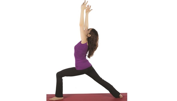 The Warrior I pose is a great stretch to increase your flexibility.