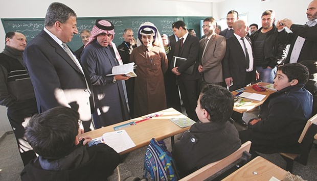 QDF, EAA and Al Fakhoora officials visit the Gaza facilities.