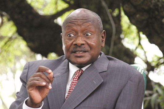 Museveni: has been in charge since 1986.