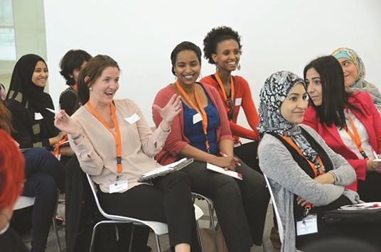 Participants at a programme organised by How Women Work.