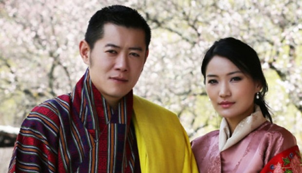 Bhutan's royal couple,  King Jigme Namgyel Wangchuck and Queen Jetsun Pema