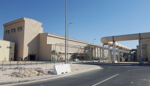 The thermal drying plant for the sludge generated from the sewage treatment process.