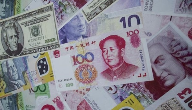 The People's Bank of China is selling dollars to buy yuan