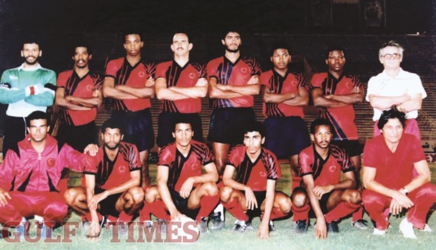 BLAST FROM THE PAST: One of the many pictures featuring the stars of Al Rayyan team.     Photos by Jayan Orma
