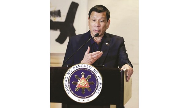Duterte: keen to check rising crime