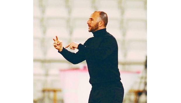 File picture of Lekhwiya coach Djamel Belmadi.