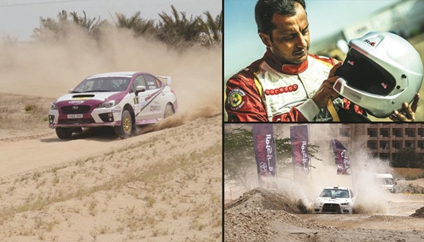 LEFT: Qataru2019s Rashid al-Naimi in action during last yearu2019s Jordan Rally. He will drive a new Subaru WRX STi in Qatar.  TOP RIGHT: File picture of Qataru2019s Khalifa Saleh al-Attiyah.  BELOW RIGHT: Qataru2019s Meshari al-Thefiri is aiming for more Group N success this weekend.