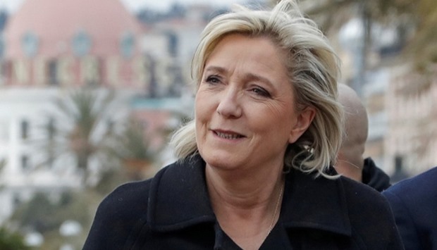 French National Front leader Marine Le Pen and presidential election candidate
