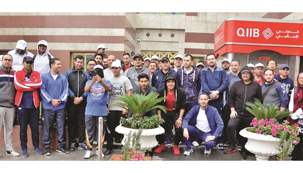 QIIB officials and staff who took part in the National Sport Day activities.