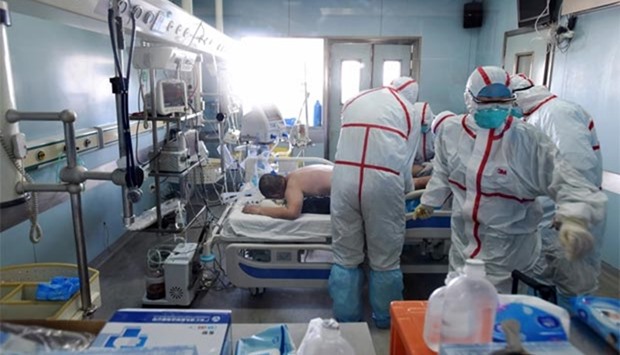 An H7N9 bird flu patient is being treated in a hospital in Wuhan, central China's Hubei province earlier this week.