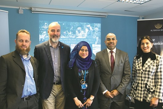 From left: Dr Mohammed Kroessin, head of Islamic Microfinance, Islamic Relief Worldwide; Imran Madden, UK director, Islamic Relief; Hasina Momtaz, head of communications, Islamic Relief UK; Sultan Choudhury, CEO, Al Rayan Bank UK, and Seema Khan, head of Major Gifts, Islamic Relief UK. Al Rayan Bank has appointed Islamic Relief, one of largest Islamic NGOs in the world, as its exclusive charity partner for 2017.